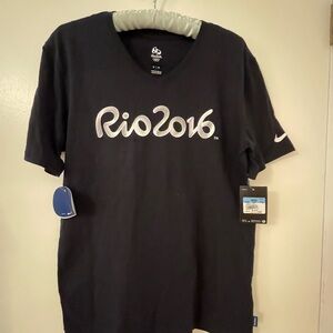 NEW! Nike Black Olympics Rio 2016 Short Sleeve Unisex Tee